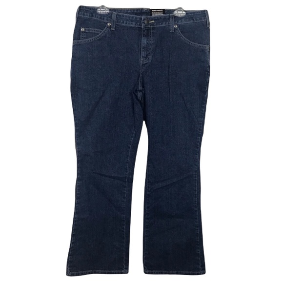 Dickies Stretch Classic Fit Stretch Boot Cut Jeans Women Sz 12 P NWT - Picture 1 of 6